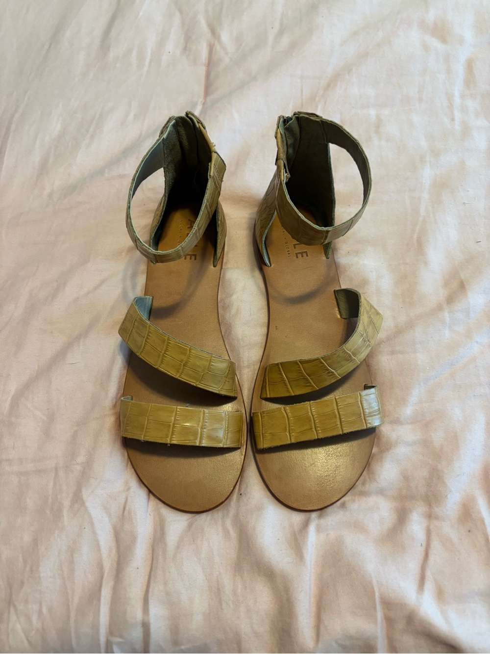 Able strappy leather sandals